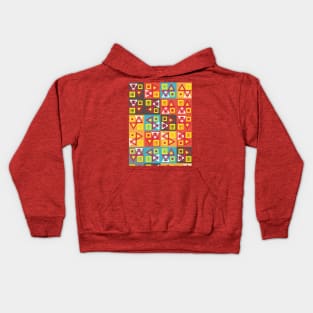 Tiled geometric pattern Kids Hoodie